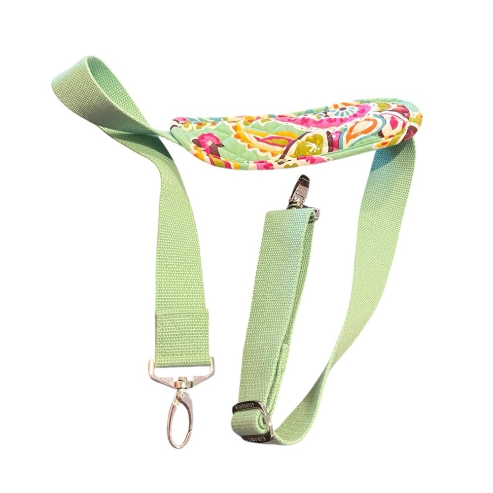 Vera Bradley green pink frutti tutti bag strap - Picture 2 of 3